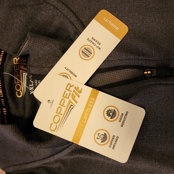 Men's Copper Fit Quarter Zip Shirt - Picture 5 of 13